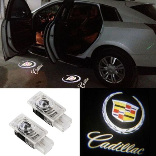2 Pack CHANONE Car Door LED Lighting Entry Ghost Shadow Projector Welcome Lamp Logo Light for Cadillac Series 